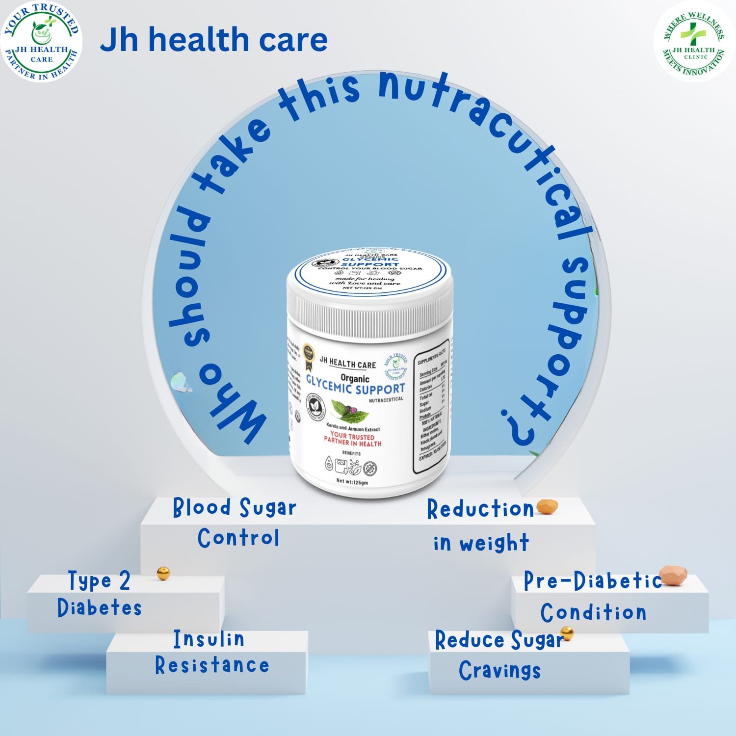 Jh Organic Glycemic Support